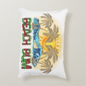 ビーチバム | スイカ、海波、トロピカルサン アクセントクッション (裏面(縦))