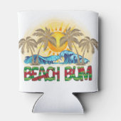 ビーチバム | スイカ、海波、トロピカルサン 缶クーラー (裏面)