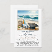 ビーチバムBonanza – 日、砂、お祝い! 招待状 (正面/裏面)