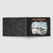 ビーチバラオンブラックレザーメモリアル ゲストブック (全面)