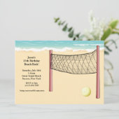 ビーチバレーボールの招待状 招待状 (スタンド正面)