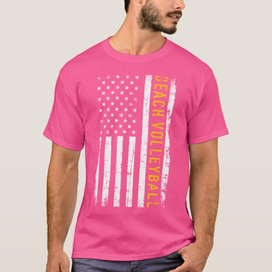 ビーチバレーボールアメリカ Tシャツ (正面)
