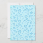 ビーチバレーボールプールサマースイミング誕生日 招待状 (裏面)