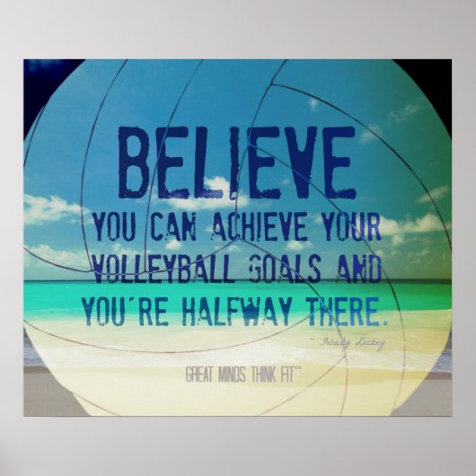ビーチバレーボールポスター015モチベーション ポスター (正面)