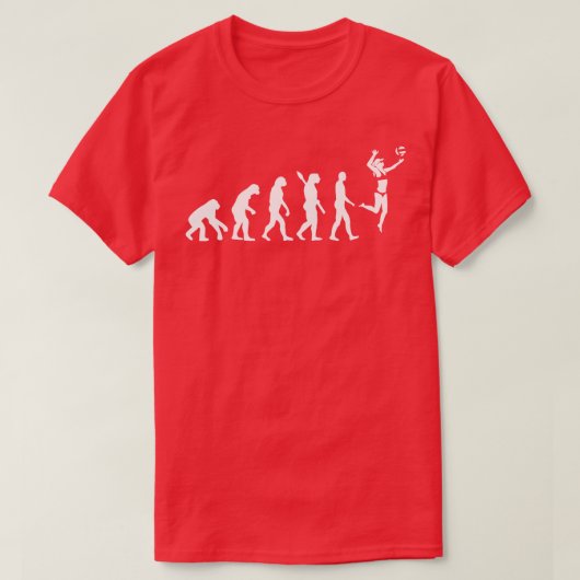 ビーチバレーボール進化1 Tシャツ (デザイン正面)