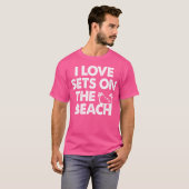 ビーチバレーボール選手Vball Tシャツ (正面フル)