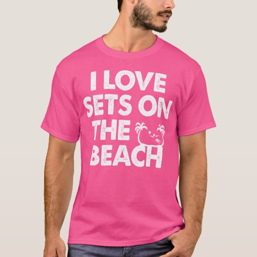 ビーチバレーボール選手Vball Tシャツ (正面)