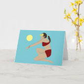 ビーチバレーボール カード (黄色い花)