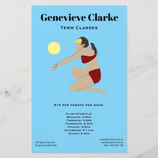 ビーチバレーボール チラシ (正面)