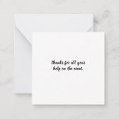 ビーチバレーボール ノートカード (裏面)