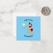 ビーチバレーボール ノートカード (正面/裏面インサイチュ)