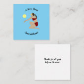 ビーチバレーボール ノートカード (正面/裏面)