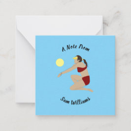 ビーチバレーボール ノートカード