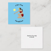 ビーチバレーボール ノートカード (正面/裏面)