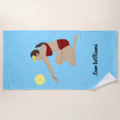 ビーチバレーボール ビーチタオル (正面)