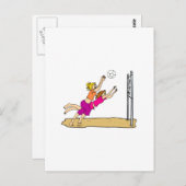 ビーチバレーボール ポストカード (正面/裏面)