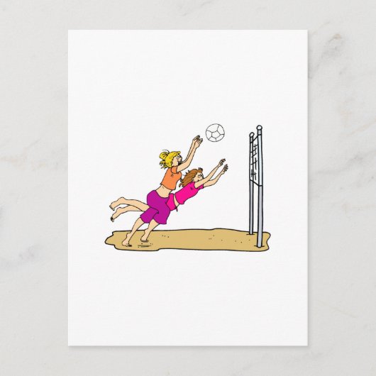 ビーチバレーボール ポストカード (正面)