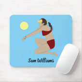 ビーチバレーボール マウスパッド (マウス)