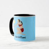 ビーチバレーボール マグカップ (正面左)