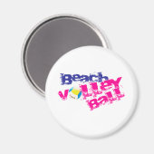 ビーチバレーボール マグネット (正面/裏面)