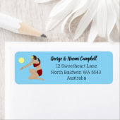 ビーチバレーボール ラベル (インサイチュ)