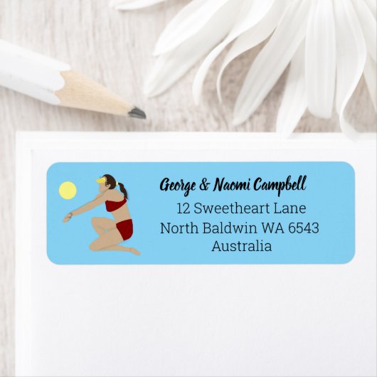 ビーチバレーボール ラベル (インサイチュ)