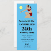 ビーチバレーボール 招待状 (正面/裏面)