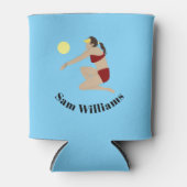 ビーチバレーボール 缶クーラー (正面)