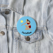 ビーチバレーボール 缶バッジ (インサイチュ)