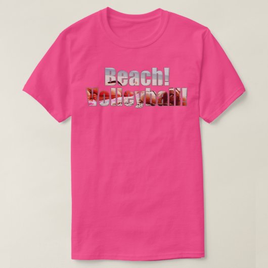 ビーチバレーボール Tシャツ (デザイン正面)