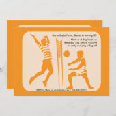 ビーチバレー招待状 招待状 (正面/裏面)