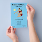 ビーチバレー チラシ (ハンドル)