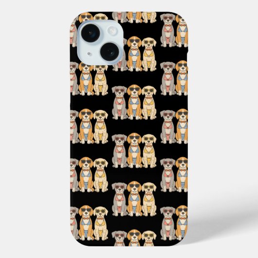 ビーチバーカーズビキニトリオと姿勢 Case-Mate iPhoneケース (裏面)