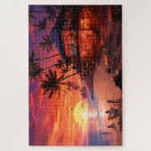 🌅ビーチバーサンセット ジグソーパズル (縦)