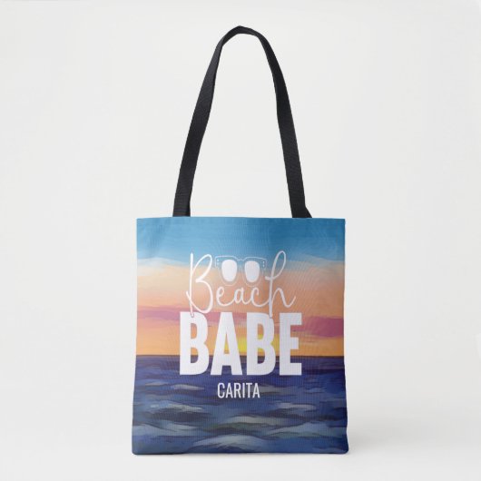 ビーチバーベオールオーバープリントトートバッグ トートバッグ (正面)