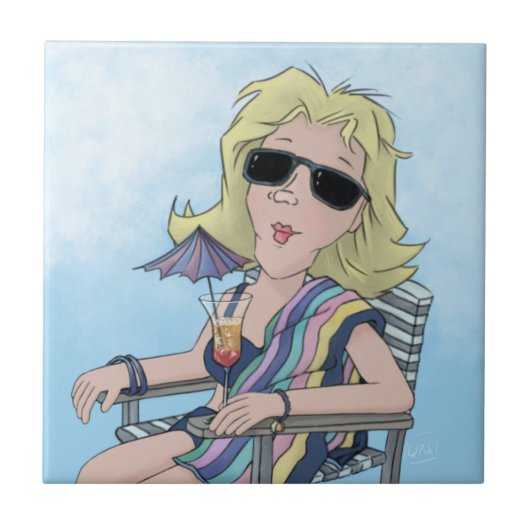 ビーチバーベセラミックタイル タイル (正面)