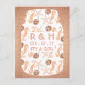 ビーチバーラップメイソンジャールベビー発表 案内ポストカード (正面)