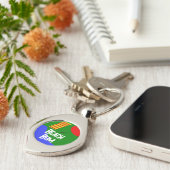 「ビーチバ統一されたム」メタルキーチェーン キーホルダー (側面)