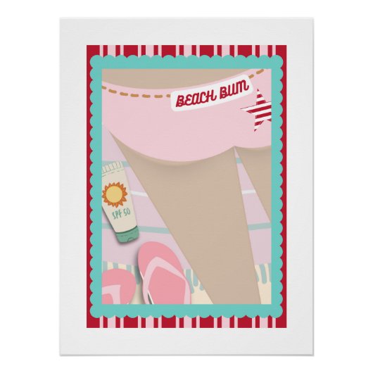 ビーチバ縁どム3ポスター ポスター (正面)