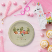 ビーチパイナップル結婚熱帯病 ペーパープレート (パーティー)