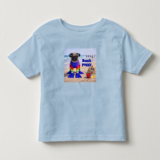 ビーチパグ トドラーTシャツ (正面)