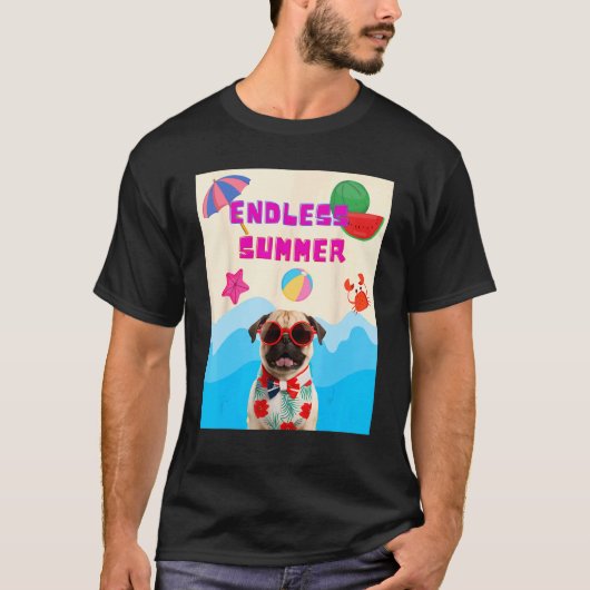 ビーチパグ Tシャツ (正面)