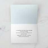 ビーチパステルピンクブルードーターフォトマザーズの日 カード (内部)