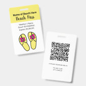 ビーチパス バッジ (Front & Back)