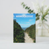 ビーチパス、砂丘、Wangerooge、東フリジア ポストカード (スタンド正面)