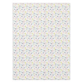 ビーチパターンによるパステル調のヤシの木 テーブルクロス (正面)