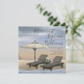 ビーチパラソル | ライト | チェア 夕焼け 引退 招待状 (スタンド正面)