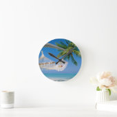 ビーチパラダイスバケーションハンモック ラウンド壁時計 (ホーム)