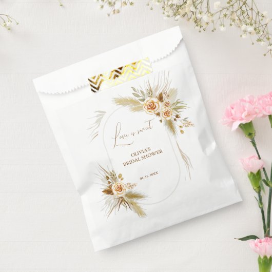 ビーチパンパス草 愛は甘い おやつをどうぞ フェイバーバッグ (封をした状態)