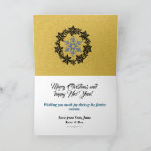 ビーチパーソナライズされたシーサンドホリデーズグリーティングカード カード (内部)